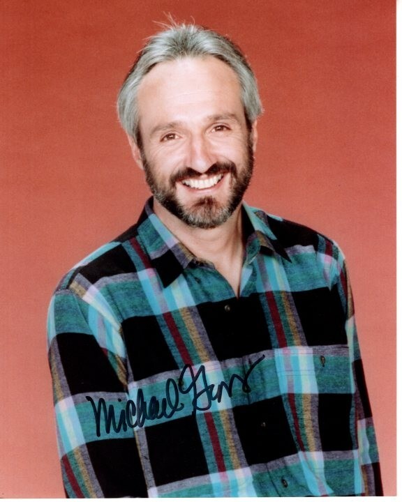 MICHAEL GROSS Signed Autographed 8×10 FAMILY TIES STEVEN KEATON Photo