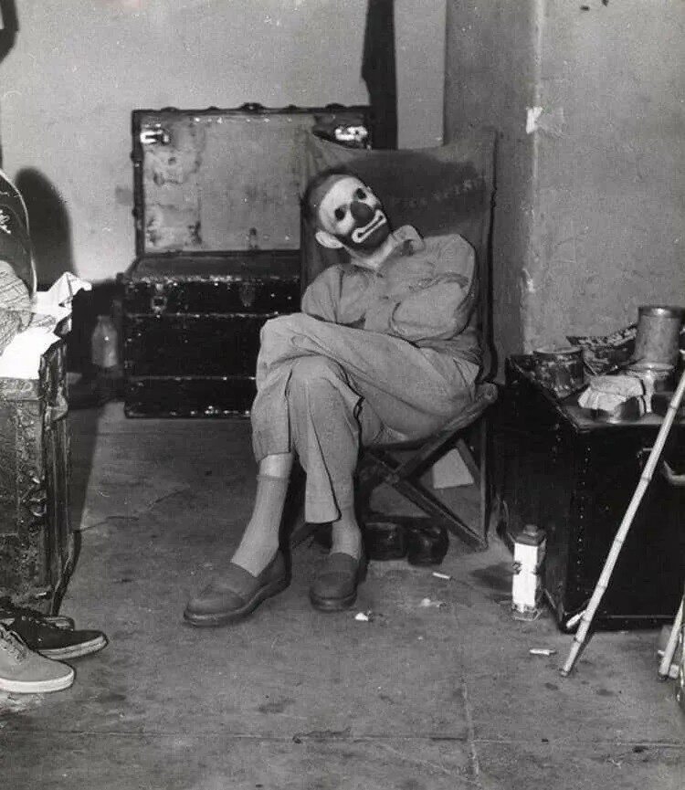 Vintage Creepy Scary Clown 1912 8×10 Picture Celebrity Print