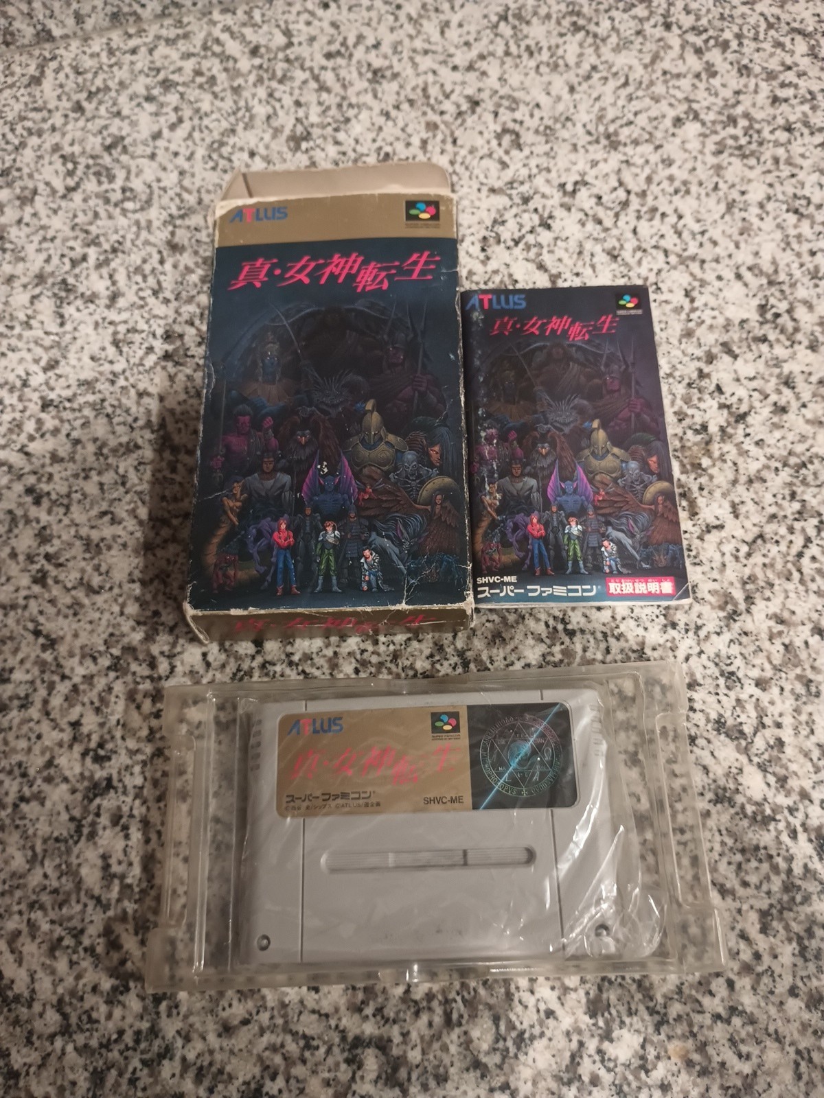 SHIN MEGAMI TENSEI I 1 Nintendo SFC Super Famicom Japan Import NTSC-J Complete
