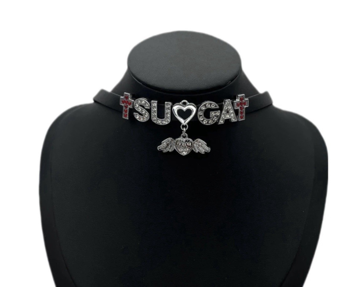 BTS Suga Yoongi Necklace Choker Agust D Style Kpop Idol Jewelry Fanmade Gift
