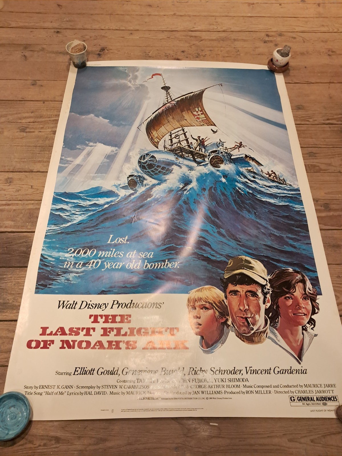 The Last Flight of Noah’s Ark 1980 Original40x60 Disney Large Format Movie Post