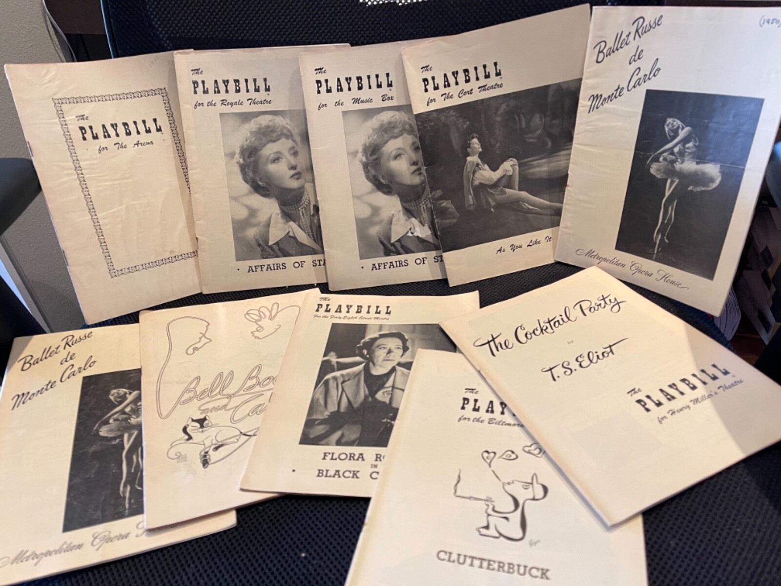Playbills – 1950 Broadway Musicals, Plays – famous Shows, famous Actors!