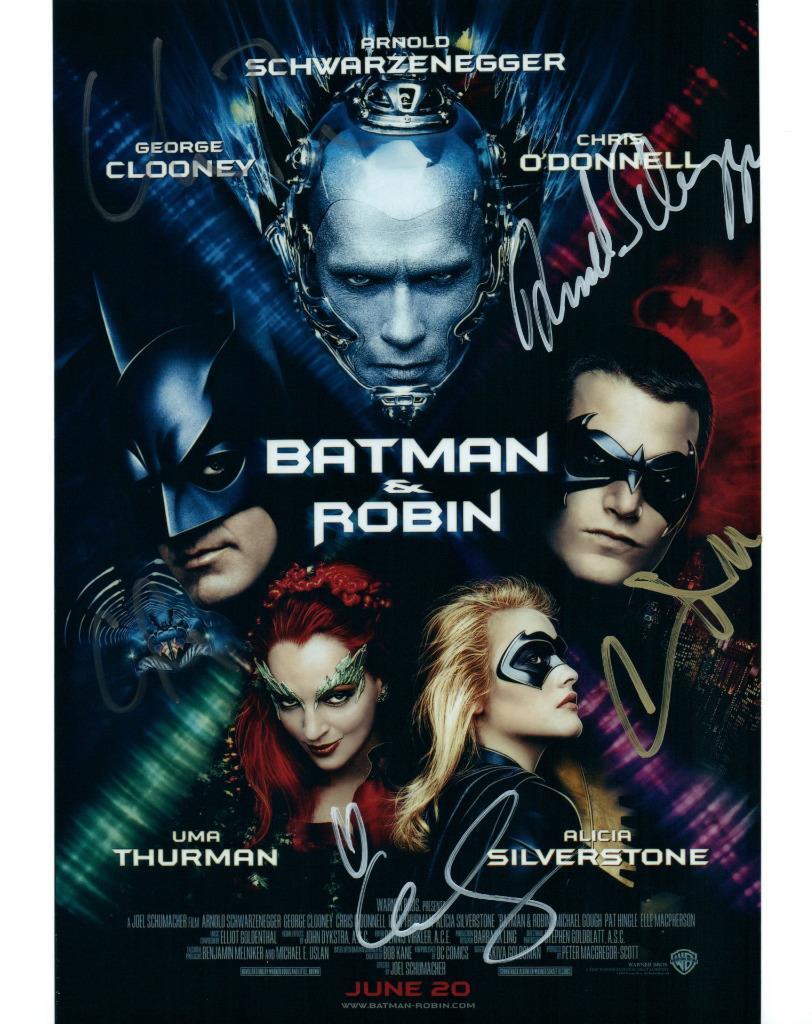 Uma Thurman Clooney Silverstone + 2 signed 8×10 Photo Picture autographed + COA