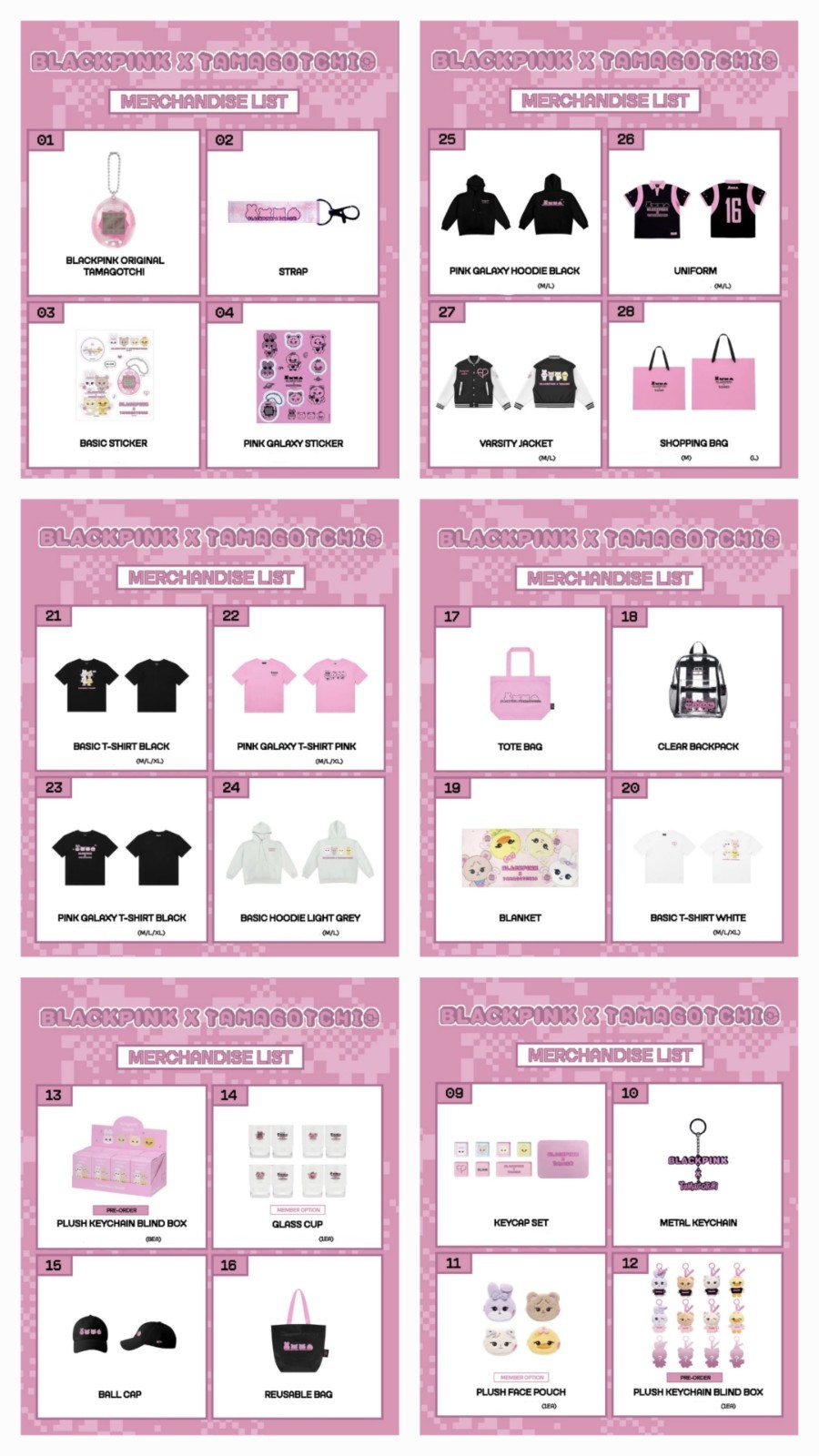 BLACKPINK x TAMAGOTCHI Official Merchandise Plush Keyring Photocard Holder