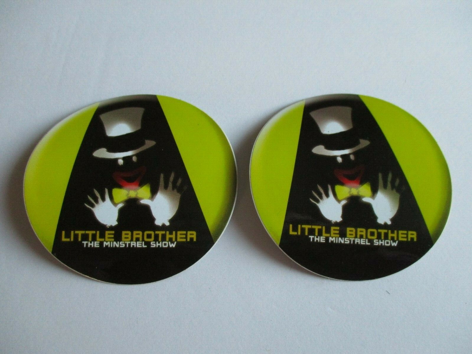 LITTLE BROTHER Vinyl Decal Promotional Stickers 3″ Round Set Of 2