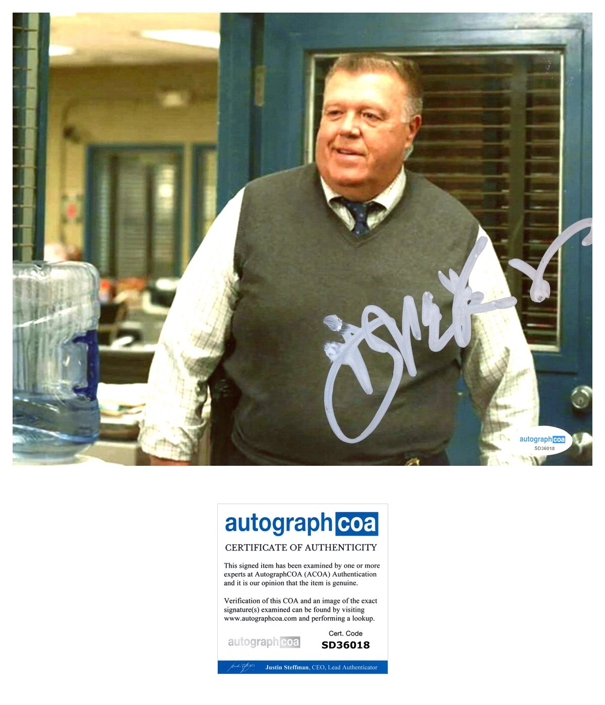 Joel McKinnon Miller ‘Brooklyn Nine-Nine’ Signed 8×10 Photo ‘Scully’ ACOA