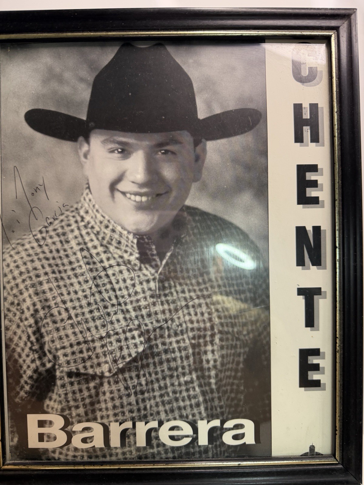 Framed Signed Promotional Poster w/ Inscription “To Tony, Gracias”