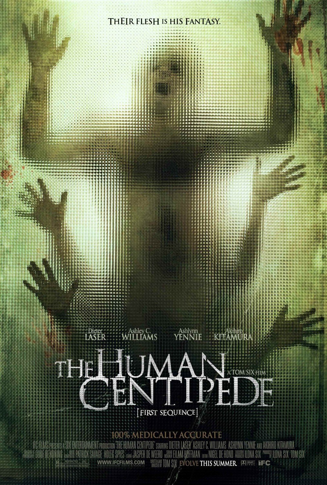 2009 The Human Centipede Movie Poster 11X17 Dr. Heiter Tom Six Horror 🍿