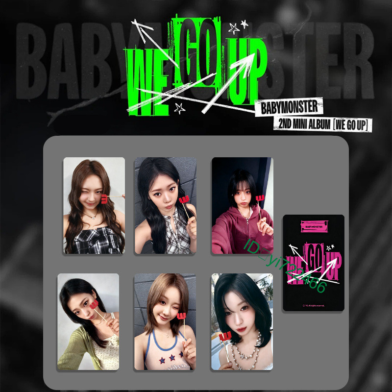 6pc/set Hot BABYMONSTER《WEGOUP》Pharita Ahyeon Album Photocard Special Photocard