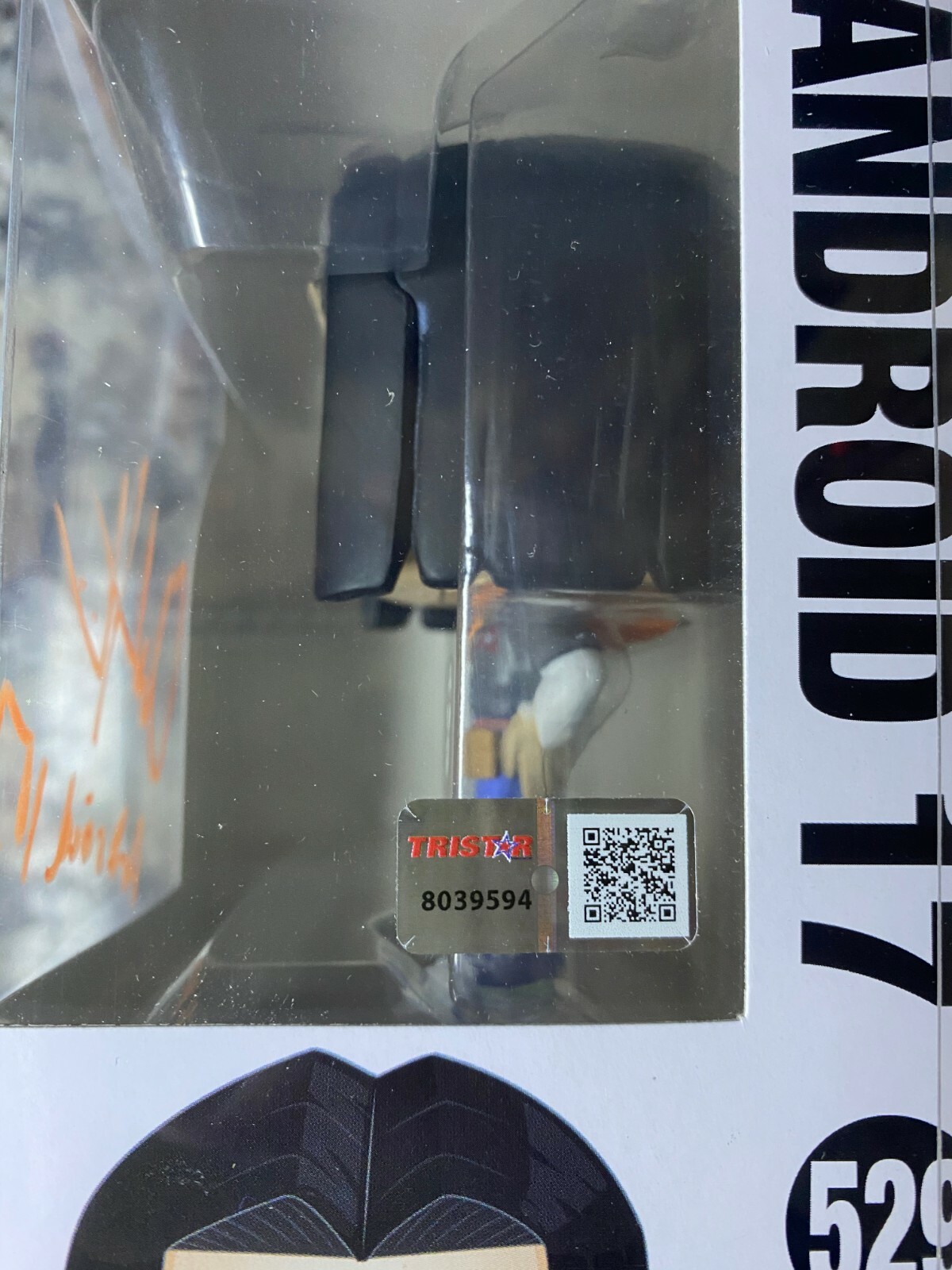 CHUCK HUBER Signed Autographed ANDROID 17 Funko Pop #547 DRAGON BALL TriStar COA