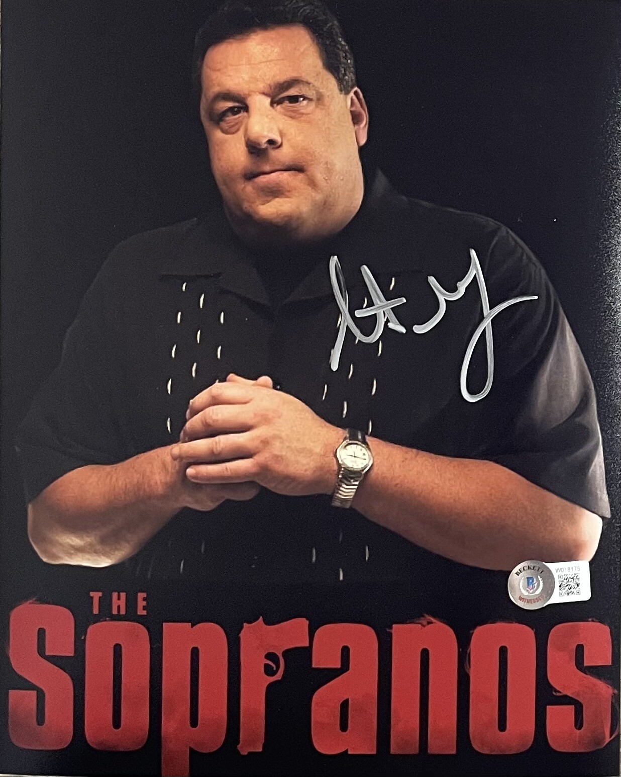 Steve Schirripa The Sopranos Bobby Bacala Baccalieri Autographed 8×10 #6 Beckett