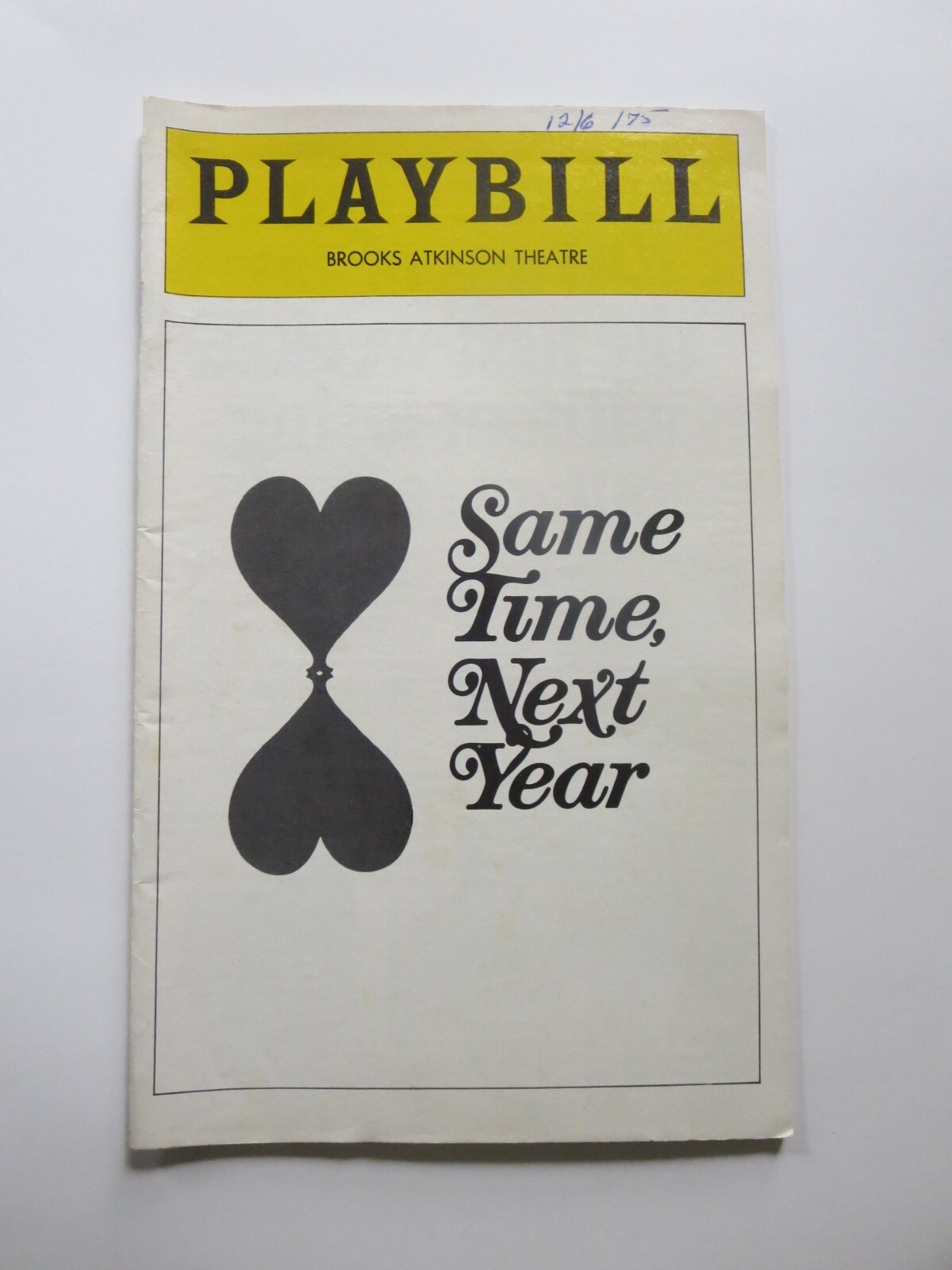 Loretta Swit &Ted Bessell in the Broadway Play “Same Time, Next Year” Playbill