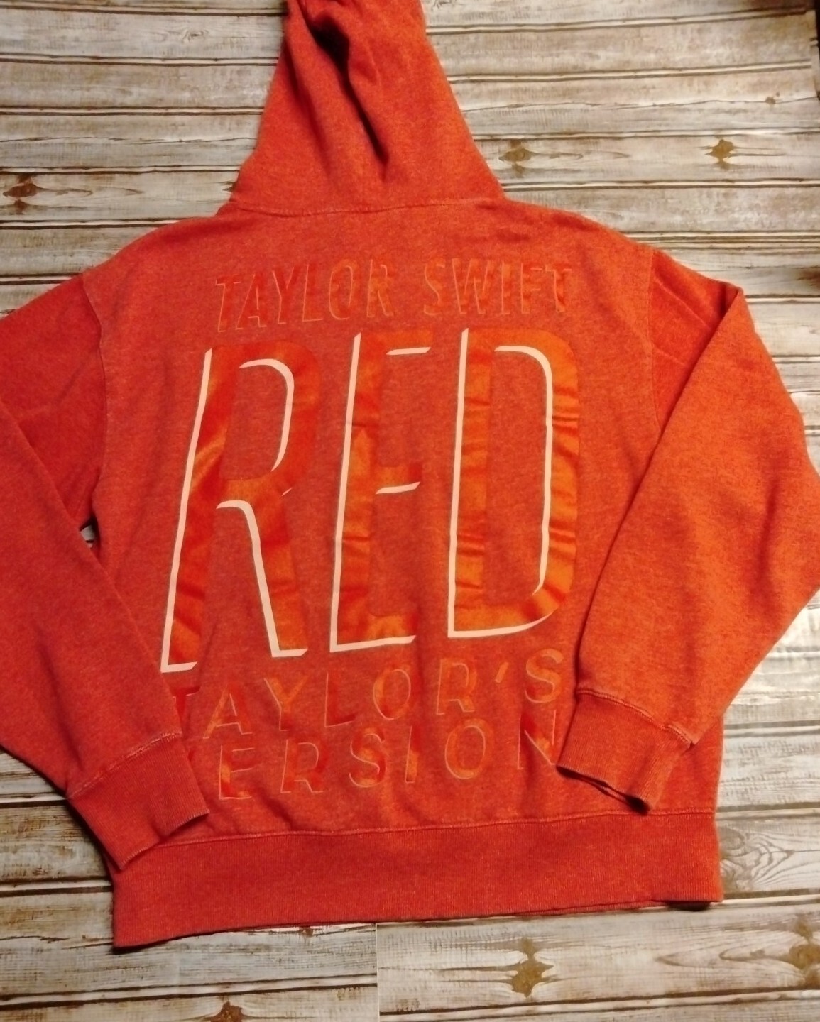 Taylor Swift Taylor’s Version Album Cover Red Hoodie Pullover Size Medium