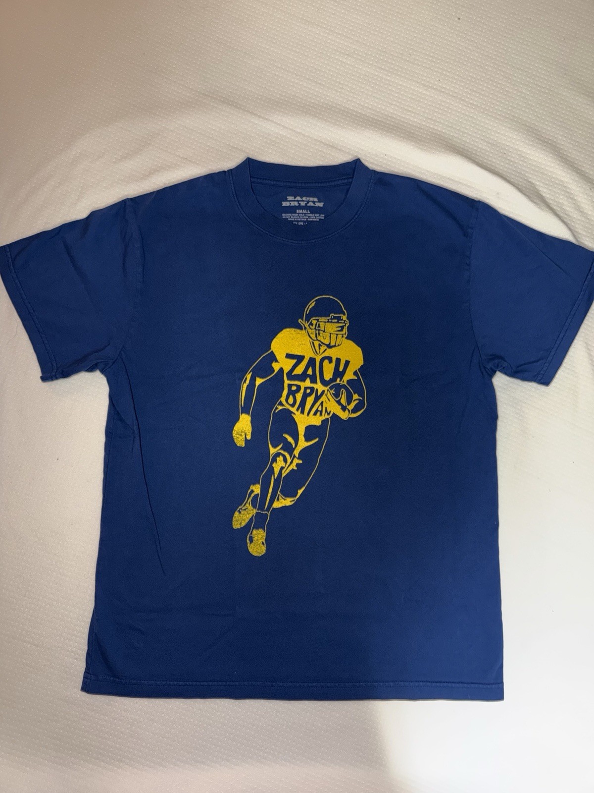 Zach Bryan / John Mayer Authentic 2025 Blue Show Shirt – Medium