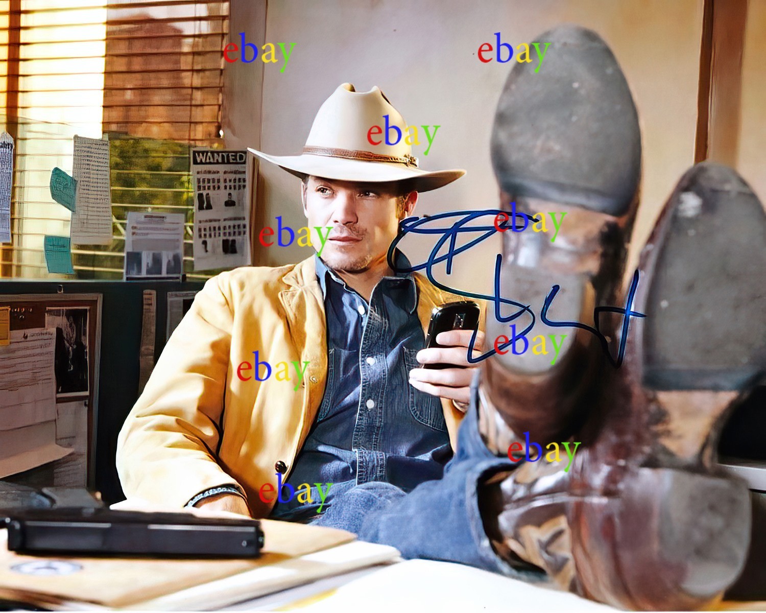 TIMOTHY OLYPHANT Autographed Signed 8×10 Photo Reprint