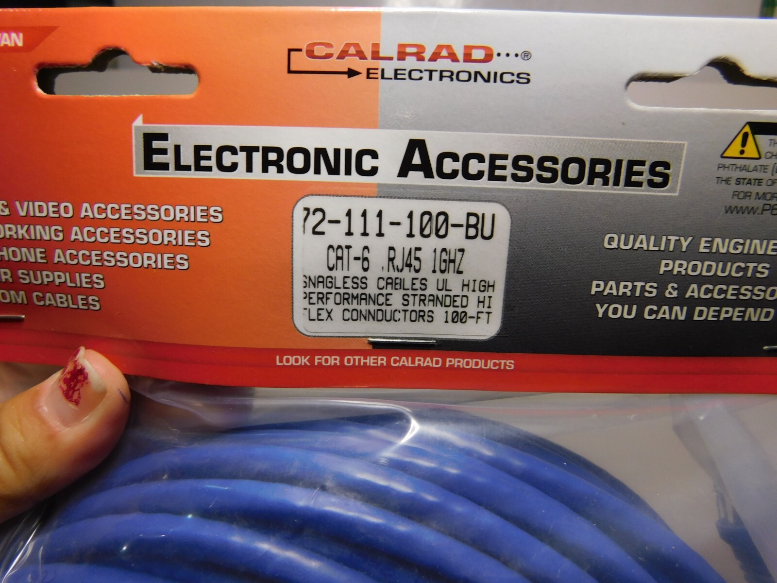 Calrad Cables Snagless UL High Performance Stranded Hi Flex Conductors BR #4