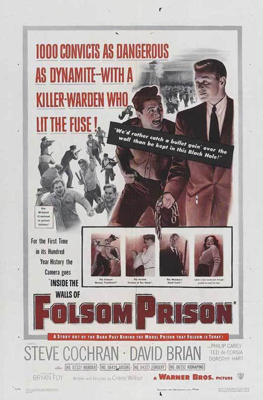 INSIDE THE WALLS OF FOLSOM PRISON Movie POSTER 27×40