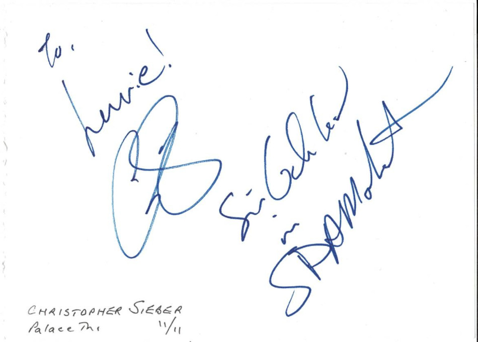 Christopher Sieber Shrek Autographed Signed Album Page AMCo COA 20942