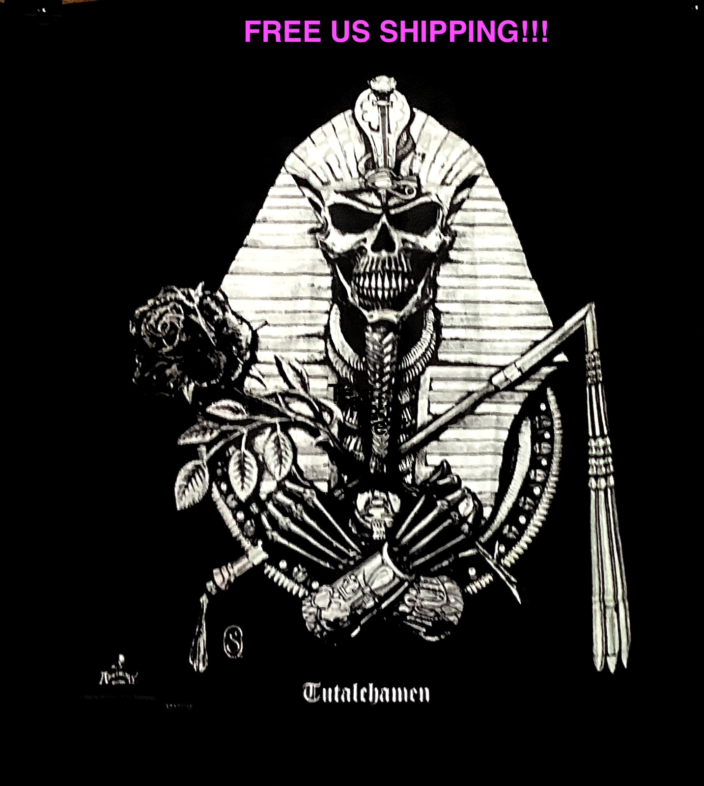 Alchemy Gothic “TUTALCHAMEN” Taffeta Wall Hanging Poster Silk Nikry Novelties