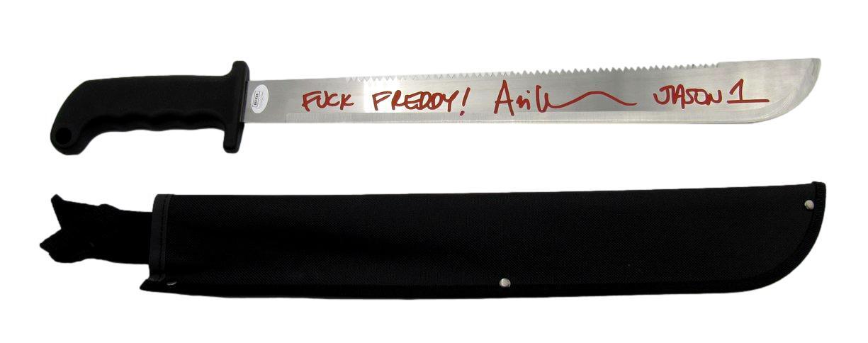 Ari Lehman Signed/Inscribed Machete “Friday the 13th” JSA 191577