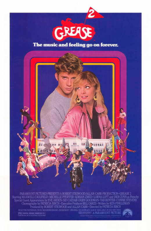 GREASE 2 Movie POSTER 11×17 Maxwell Caulfield Michelle Pfeiffer Adrian Zmed
