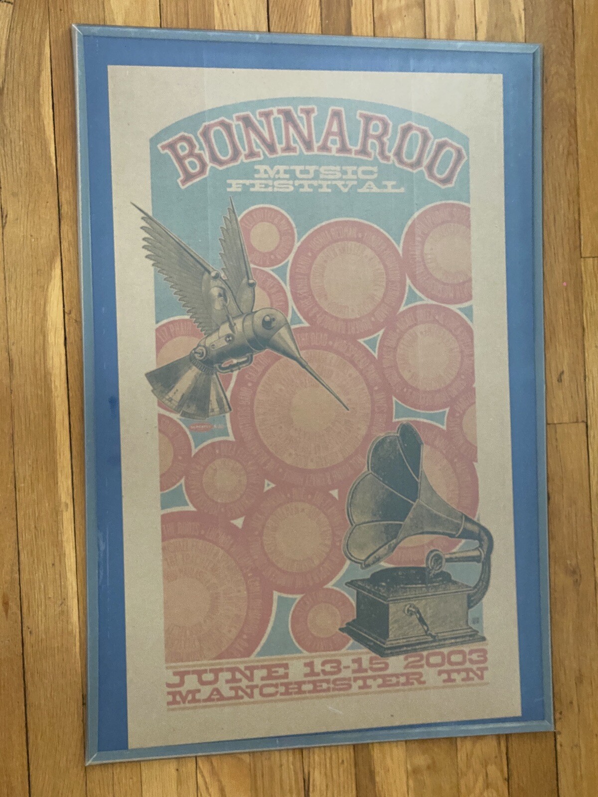 Bonnaroo 2003 Music Festival Poster 17×28 MINT!! Must See!!