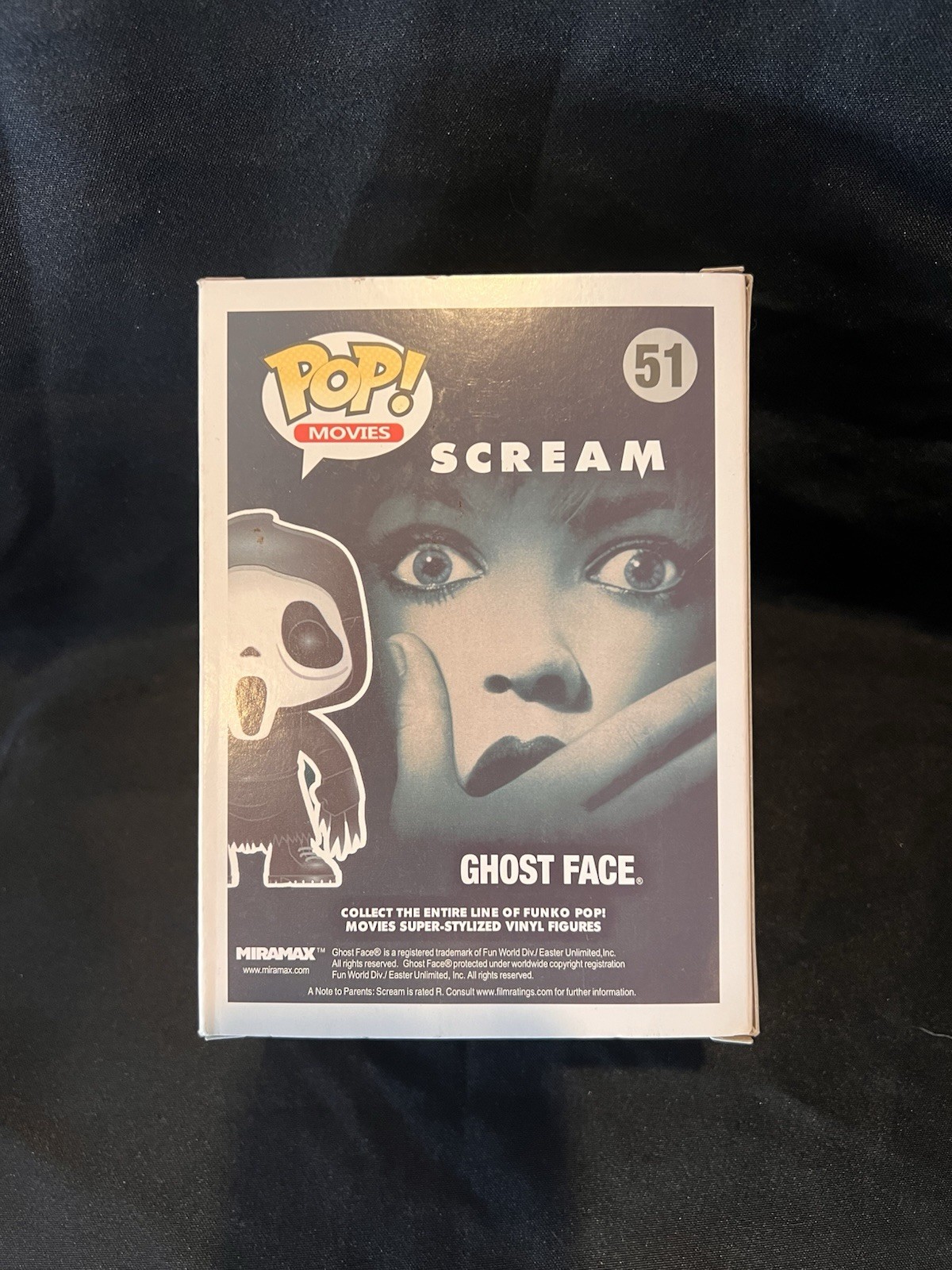 Neve Campbell signed Funko Pop Ghostface Sidney Prescott Scream Beckett