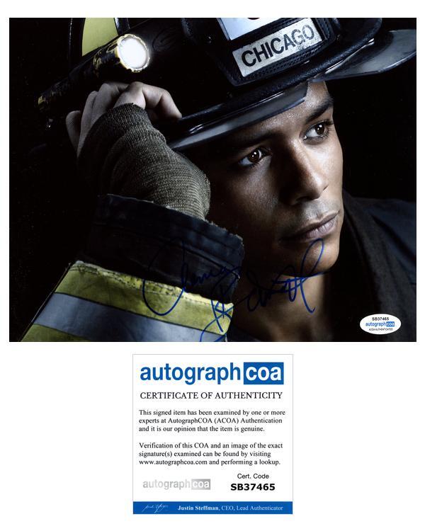 Charlie Barnett “Chicago Fire” AUTOGRAPH Signed ‘Peter Mills’ 8×10 Photo C ACOA