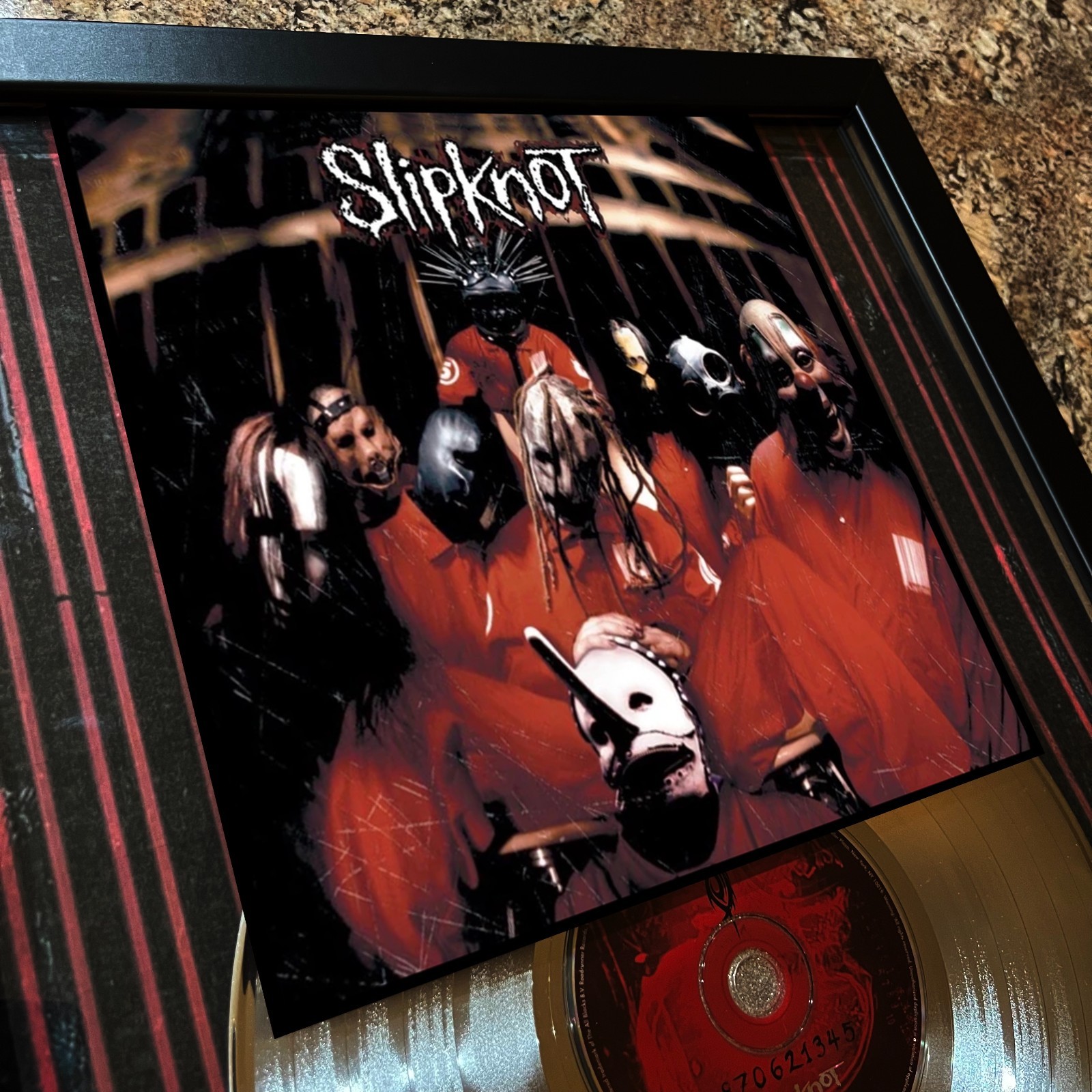 SLIPKNOT ( Self Titled Album ) Platinum Music Award Vinyl LP Record CD