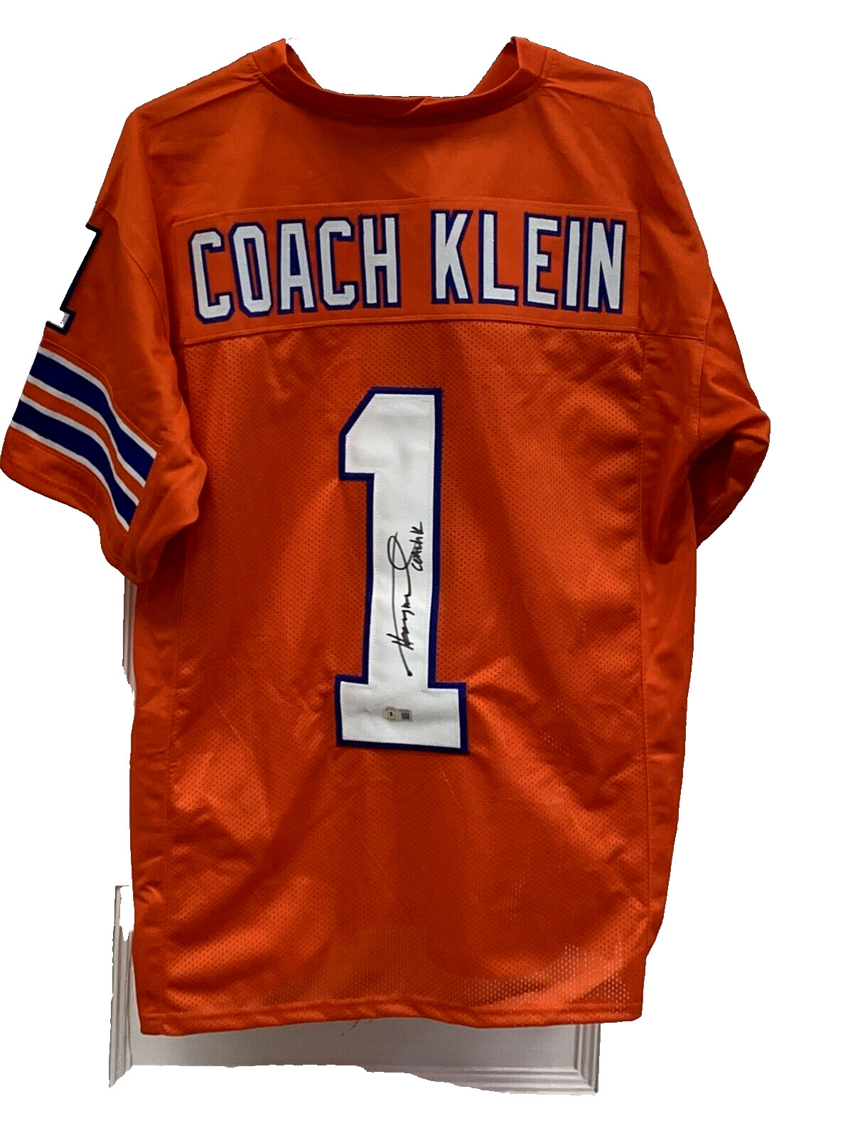 Henry Winkler The Waterboy Signed Orange Coach Klein Jersey XLG With COA (18C)