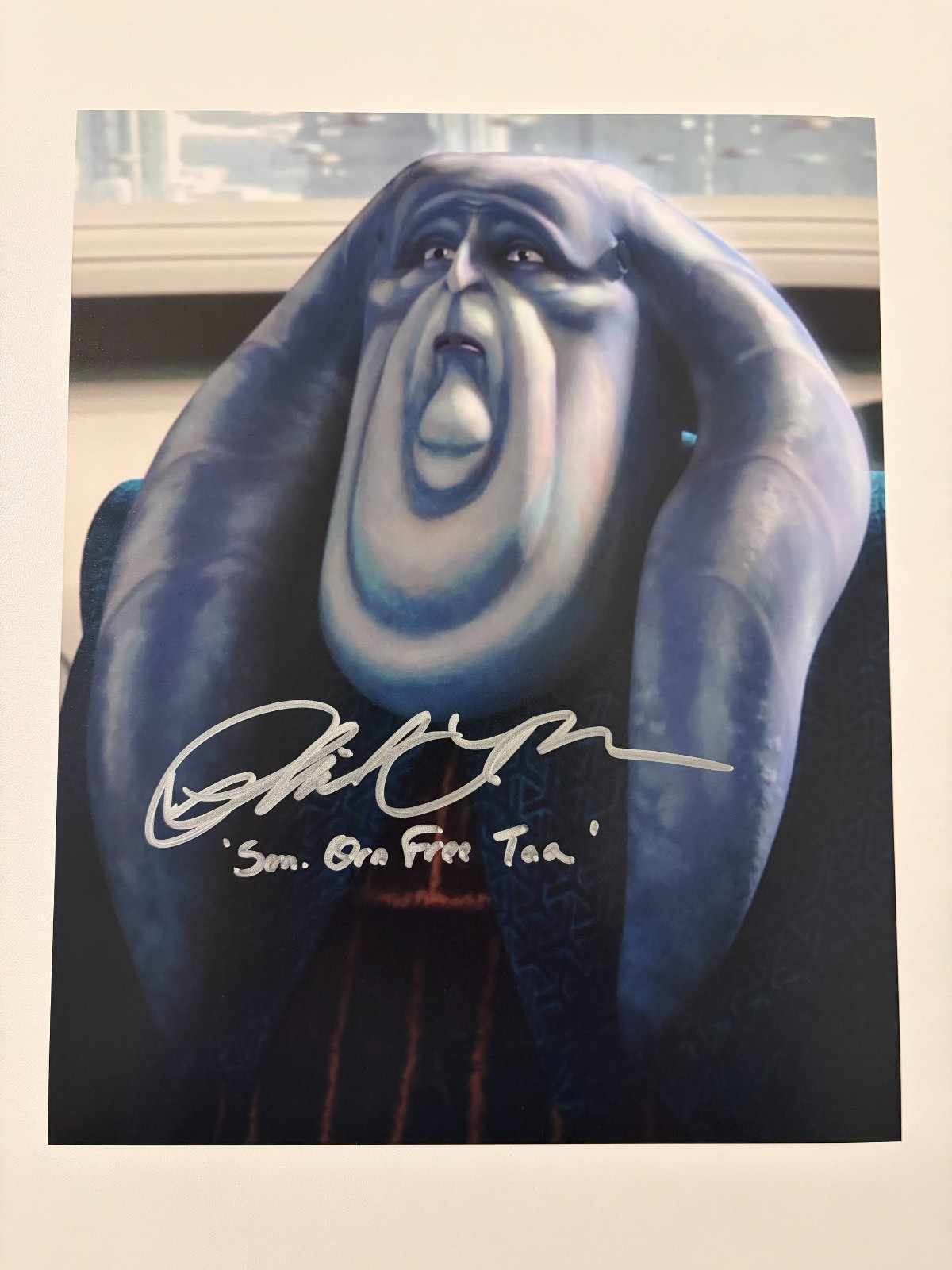 Phil LaMarr Signed 8×10 Star Wars: The Clone Wars SEN. ORN FREE TAA Autograph