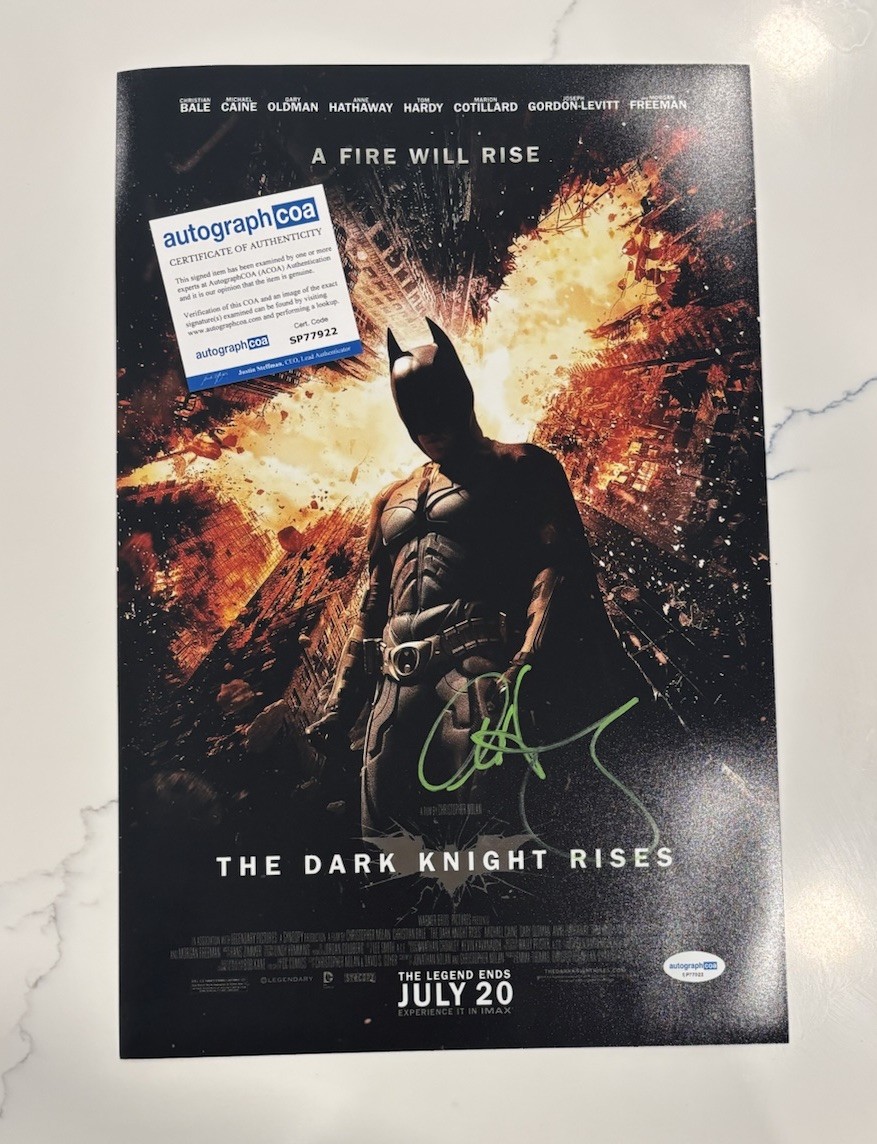 Anne Hathaway Batman The Dark Knight Rises Autographed Signed 11×17 Photo ACOA
