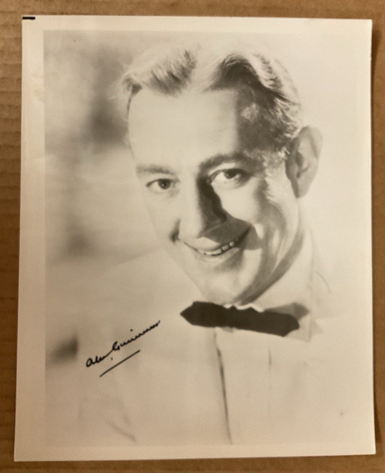 ALEC GUINNESS AUTOGRAPHED PHOTO – 8 1/8” x 10”; B&W; No CoA; Excellent