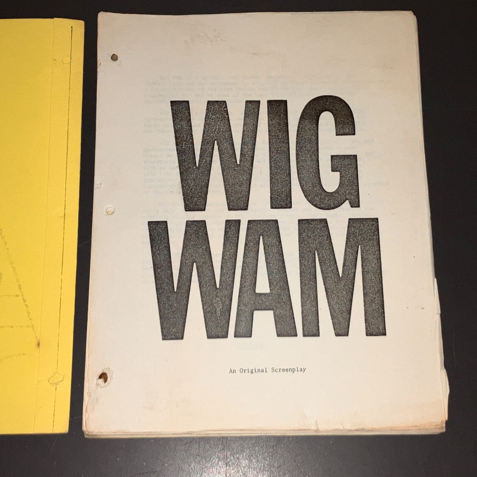 WIG WAM ON 42ND ST Redd Foxx Sammy Davis Jr Hollywood Script Letter COA