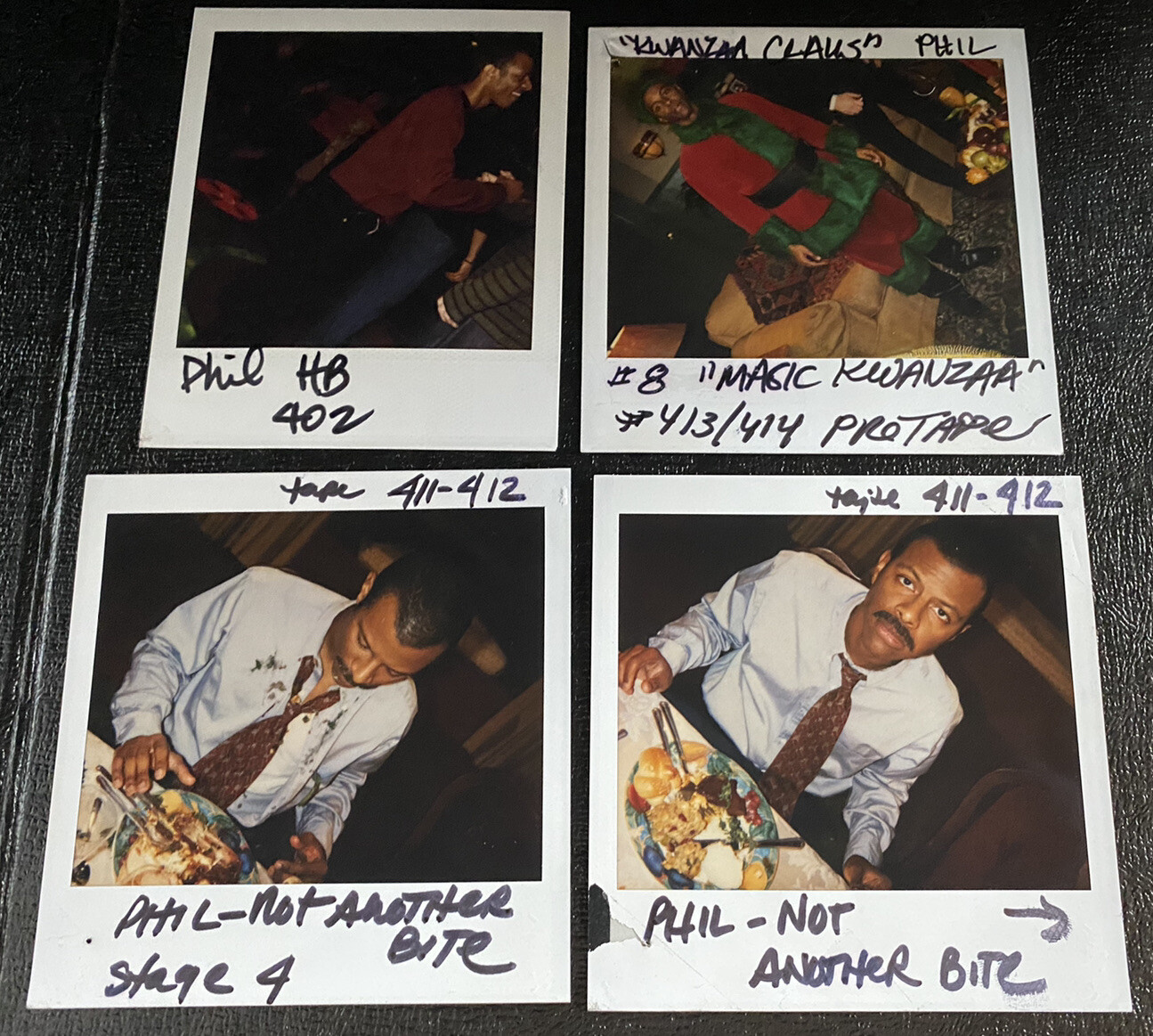 4 MADtv Continuity Polaroid Wardrobe Original Photos Phil LaMarr of Pulp Fiction