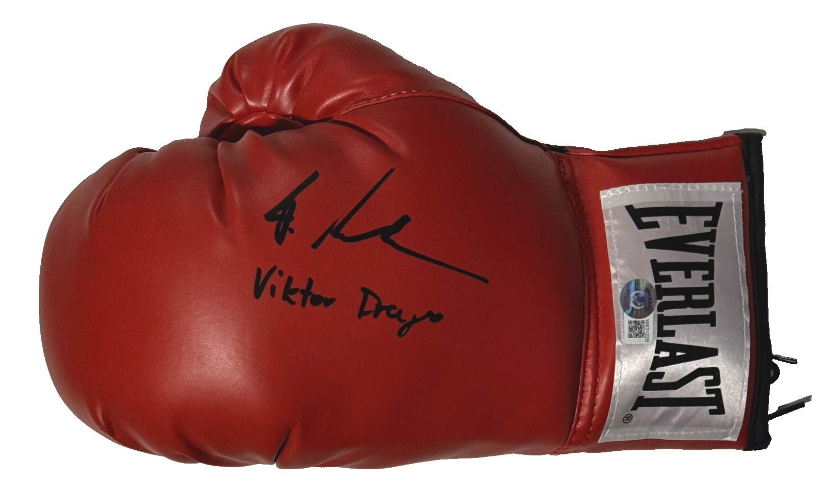 Florian Munteanu Signed “Drago” Boxing Glove Creed II BAS Beckett Witnessed RED