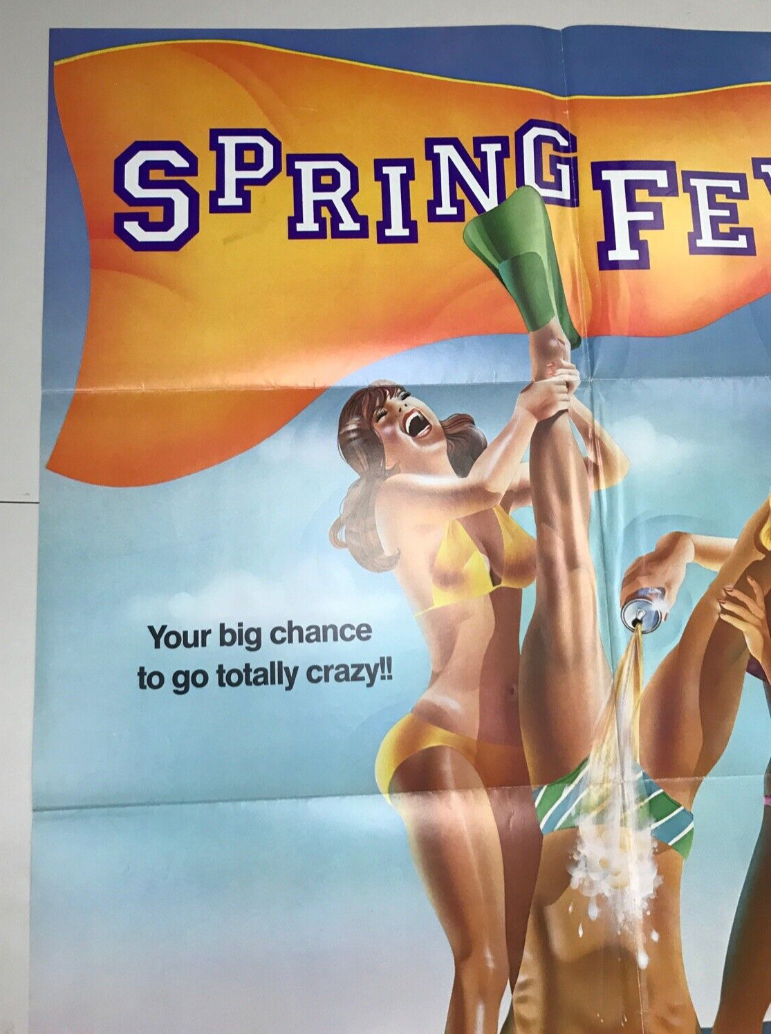 Spring Fever 1982 folded one sheet movie poster 27×40