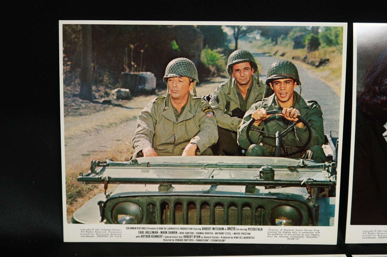 Anzio 1968 Lobby Cards Mini Stills 8 x 10 NSS 68/121 Robert Mitchum Peter Falk