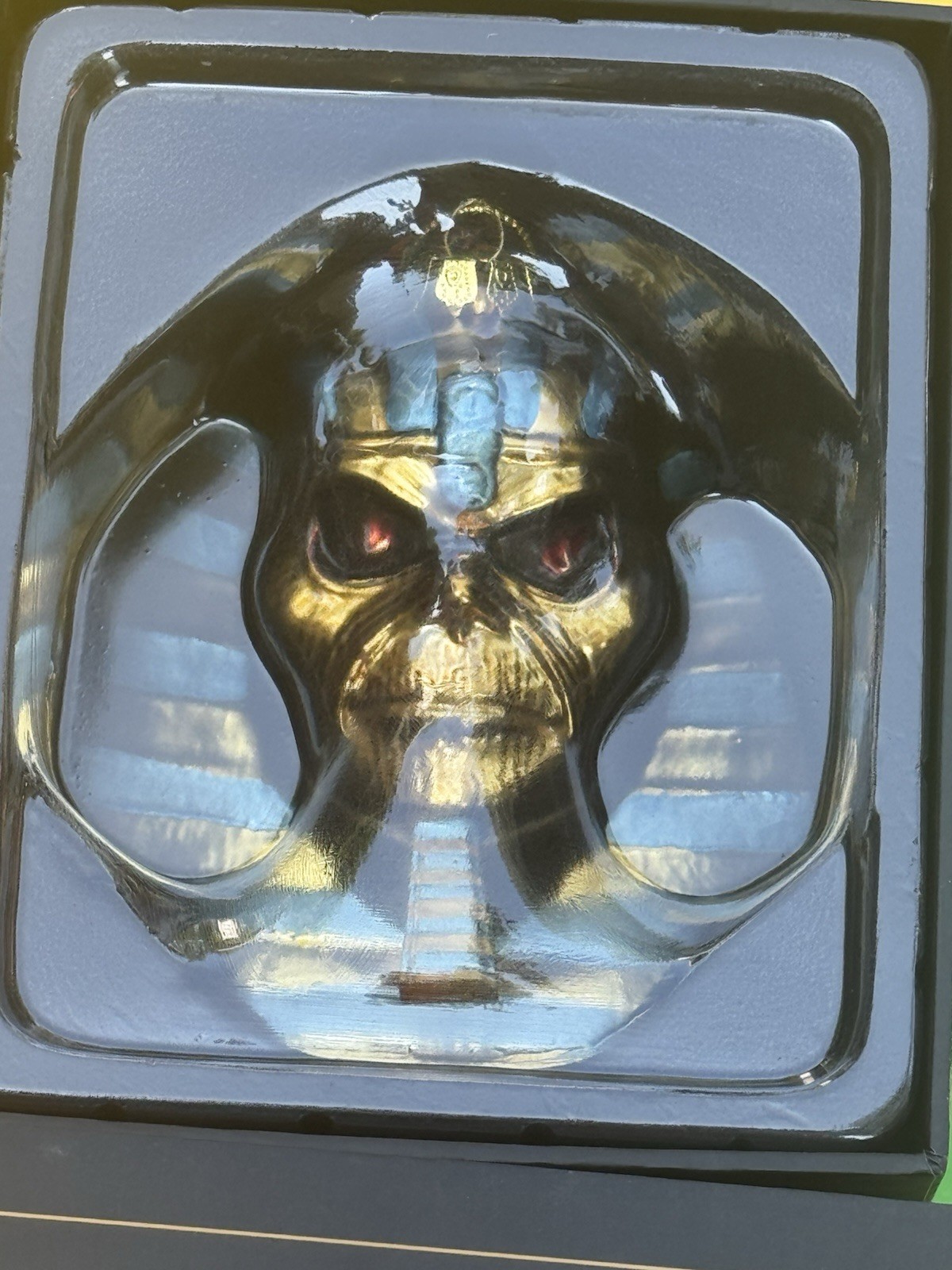 Iron Maiden Eddie Christmas Ornament. Mint Limited Edition Pharaoh