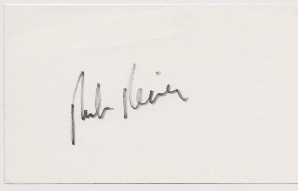 ROB REINER autographed 3×5 index card DECEASED ACTOR DIRECTOR authentic w/ coa