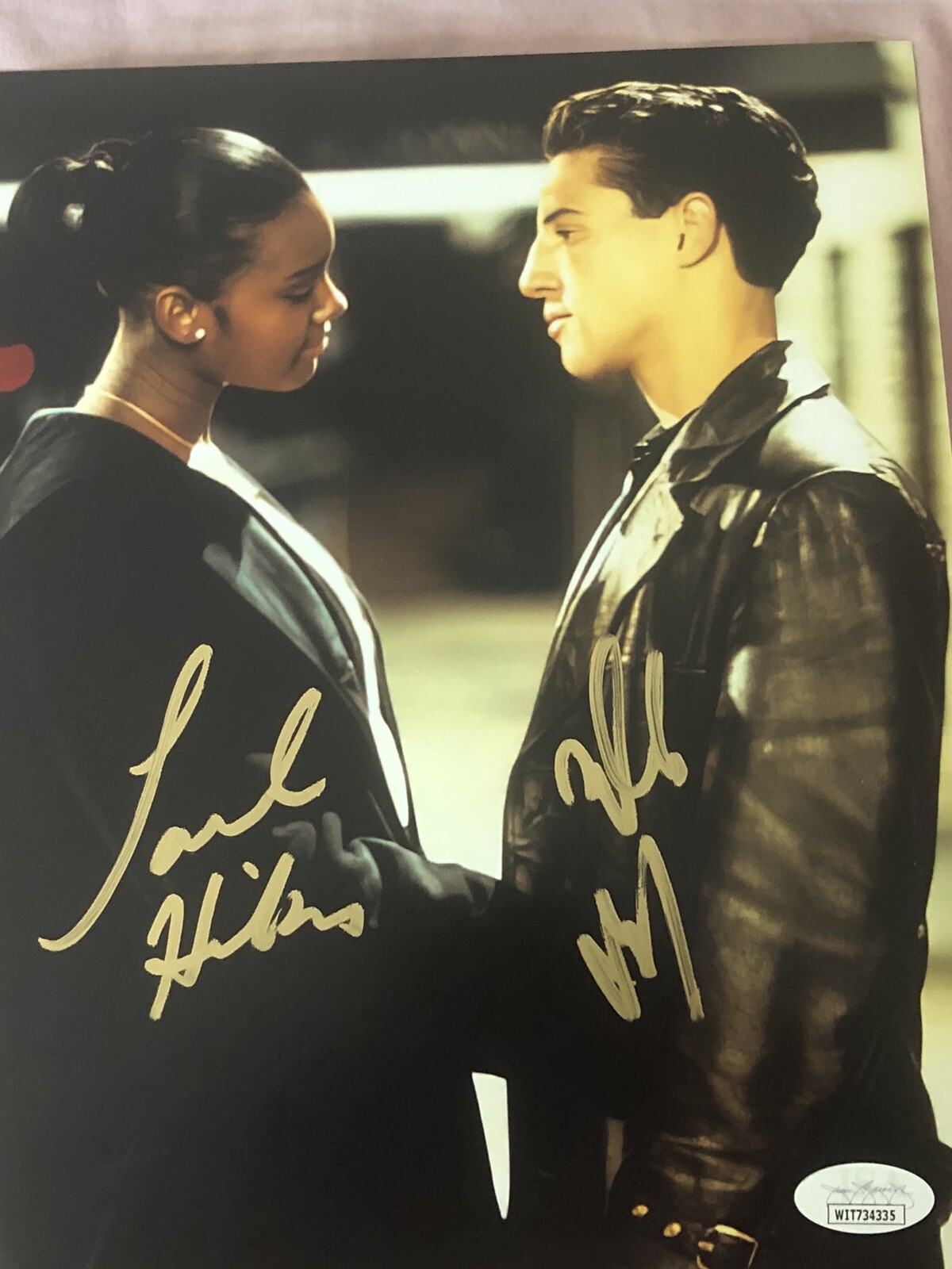 LILO BRANCATO TARAL HICKS SIGNED 8X10 BRONX TALE MOVIE 1993 CALOGERO & JANE JSA