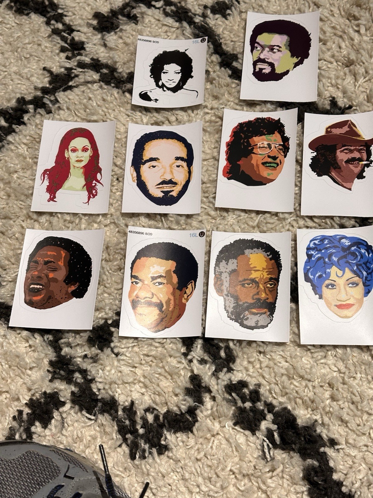 LOT OF 10 FANIA SALSA SINGER STICKER