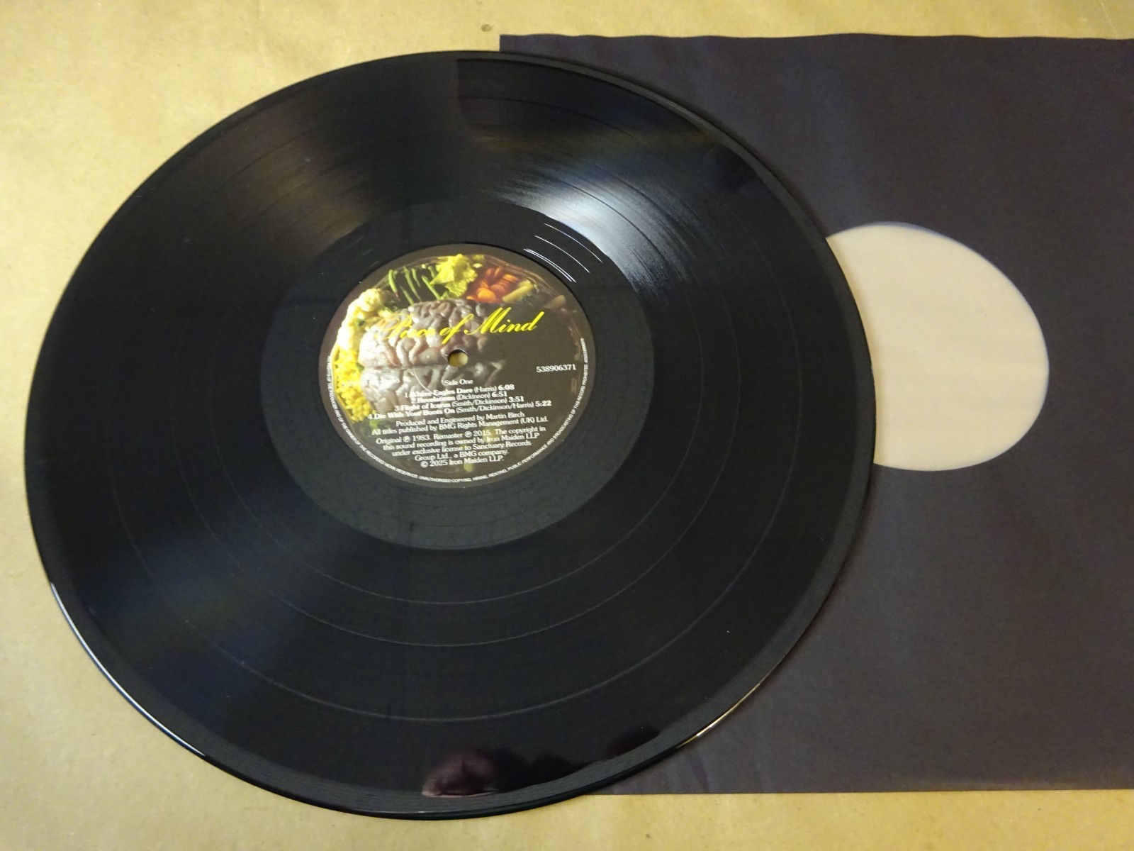 Signed Bruce Dickinson Autographed Iron Maiden Vinyl Album Monster Mania COA