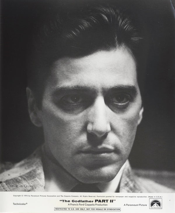 The Godfather Part 2 Al Pacino Type 1 Original 8×10 Photo with Snipe 1974 RARE