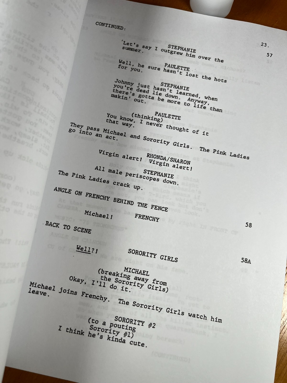 Grease & Grease 2 Movie Scripts Signed- Autograph Reprints- Grease Musical