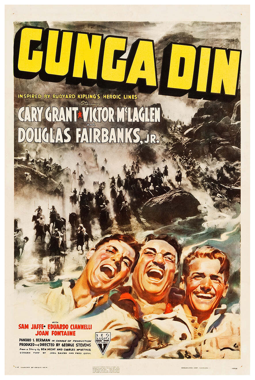 Gunga Din 1939 – Cary Grant – US(3) – Classic Movie Poster