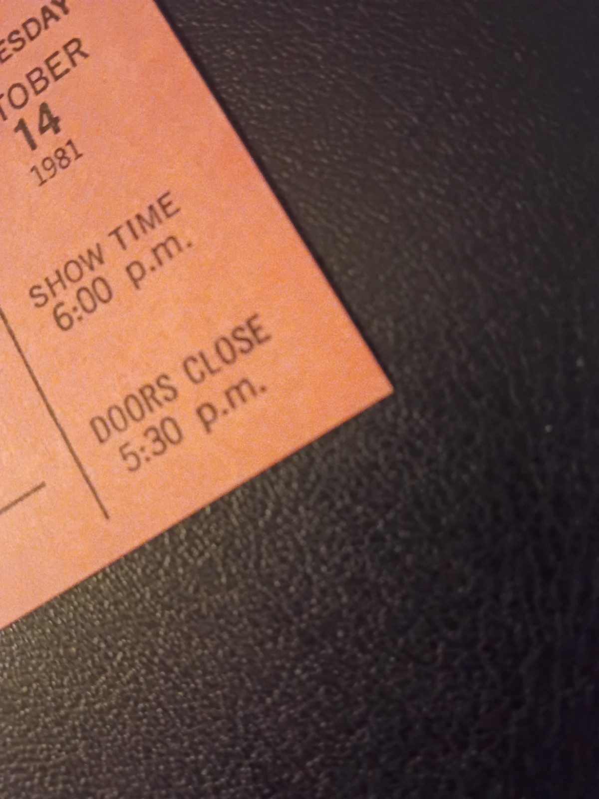 Solid Gold – TV Show taping ticket – Oct 14, 1981 – Andy Gibb And Marilyn McCoo