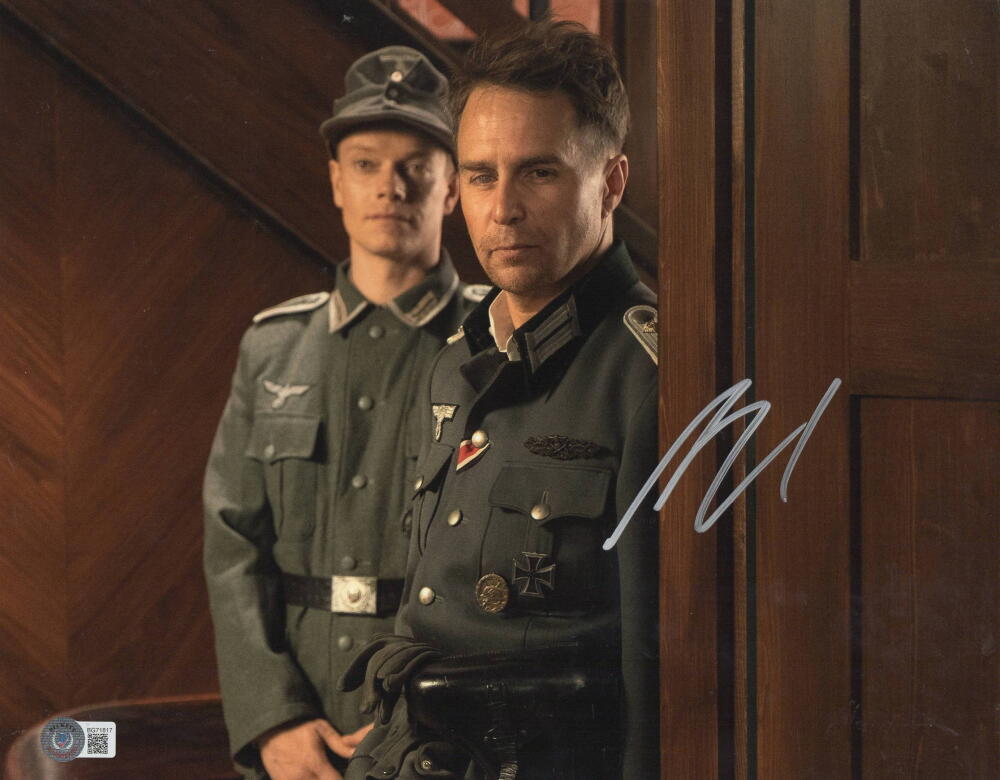 SAM ROCKWELL SIGNED 11X14 PHOTO JOJO RABBIT AUTHENTIC AUTOGRAPH BECKETT HOLO 3
