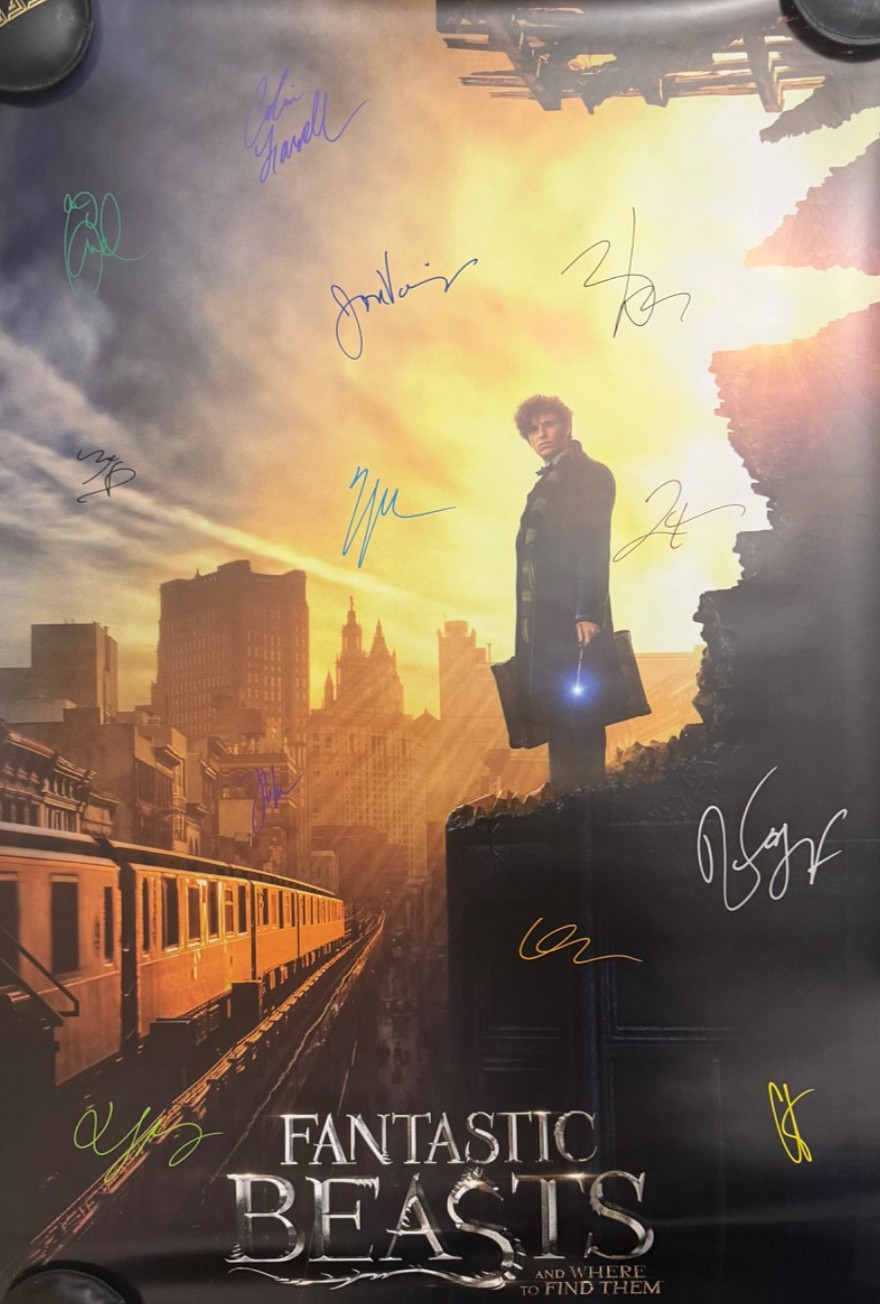 Signed Collectible Autograph Fantastic Beasts Poster