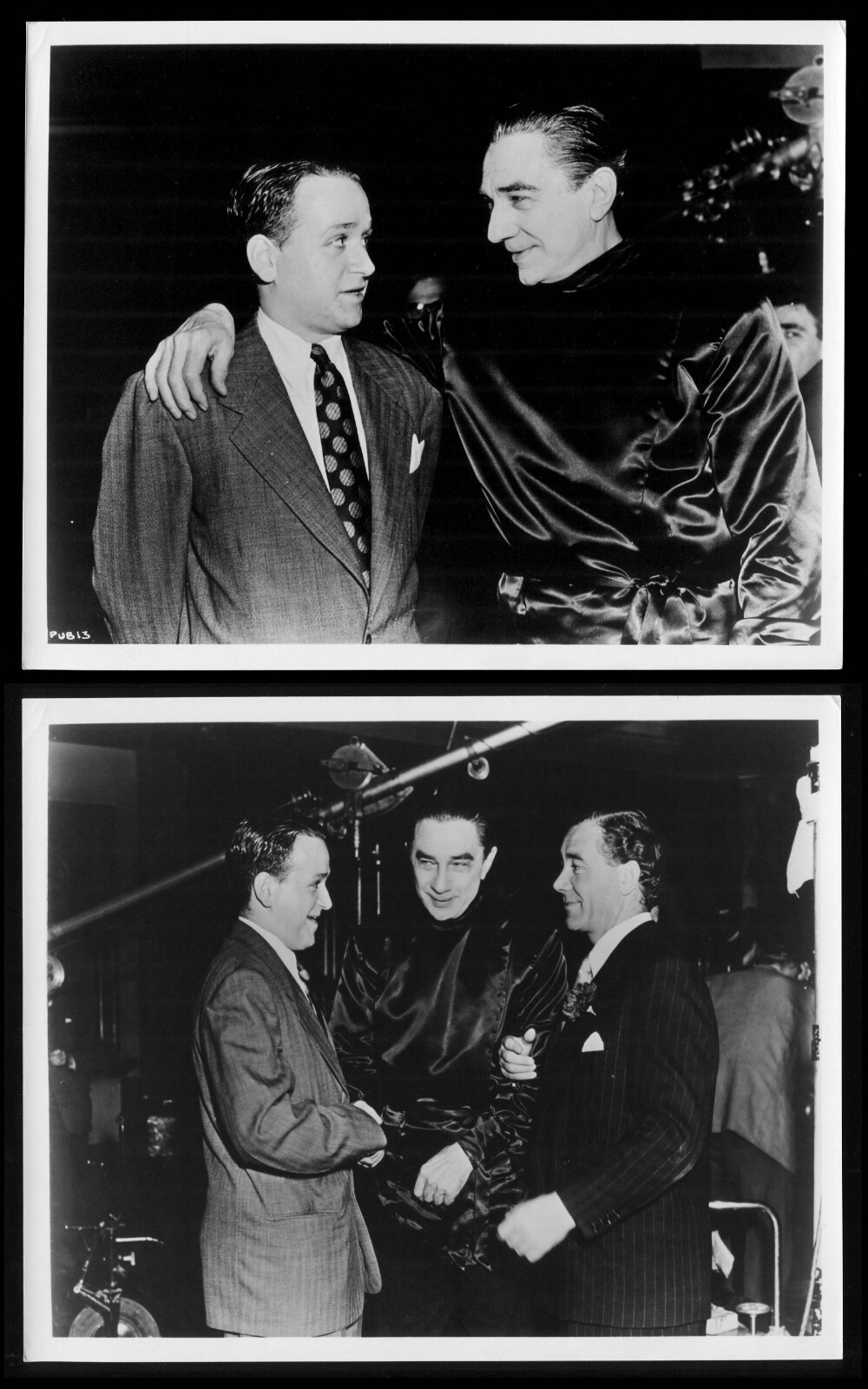 MOTHER RILEY MEETS THE VAMPIRE Richard Gordon BELA LUGOSI Lot of 2 CANDID PHOTOS